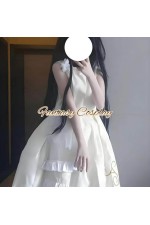 Identity V Little Girl Alice DeRoss Pandora White Dress Cosplay Costume